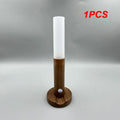 Motion Sensor LED Night Light - Warm Wood Bedside Lamp