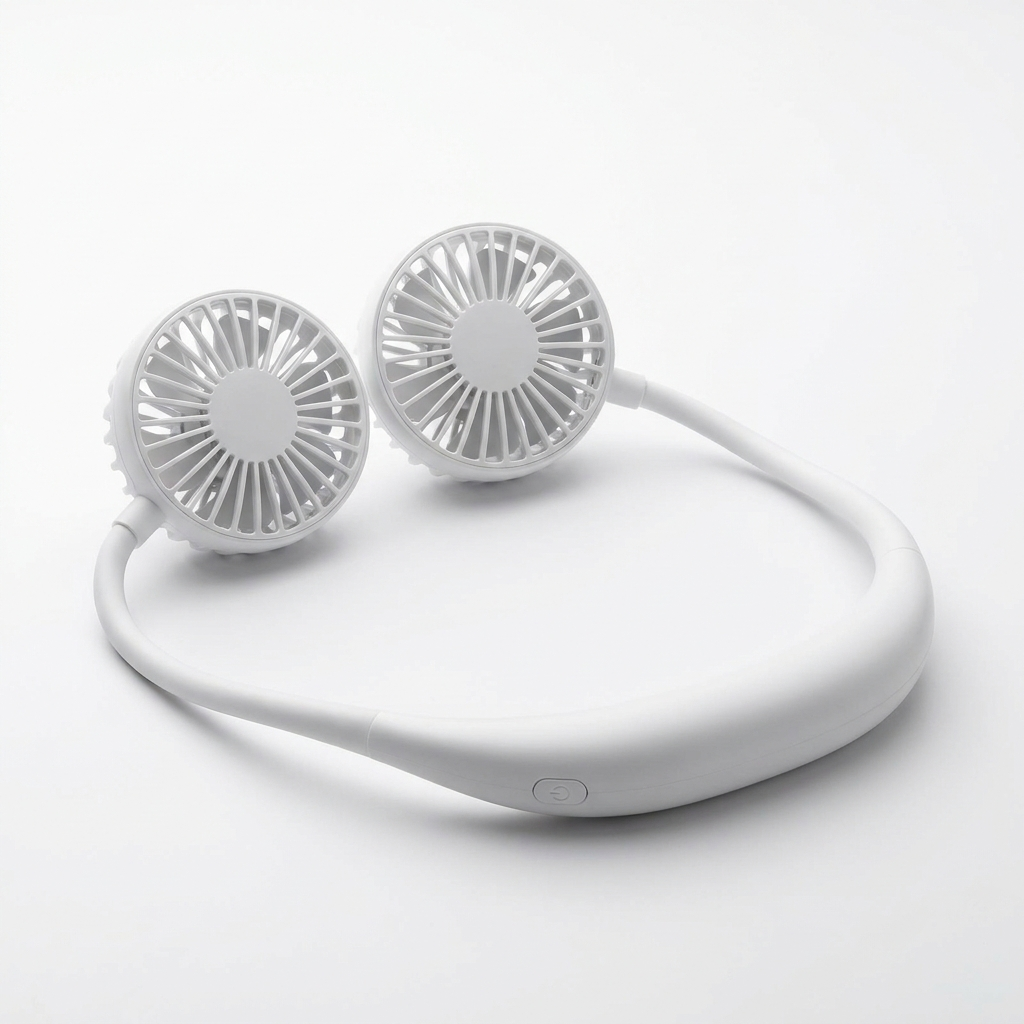 Hands-Free Wearable Neck Fan — USB Rechargeable
